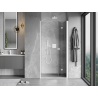 Mexen Mist-F folding shower doors right 90 cm, transparent, white - 8A6-090-000-20-00-P