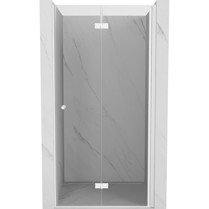 Mexen Mist-F folding shower doors right 90 cm, transparent, white - 8A6-090-000-20-00-P