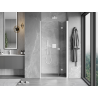 Mexen Mist-F folding shower doors right 100 cm, transparent, white - 8A6-100-000-20-00-P