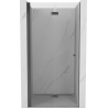 Mexen Mist-F folding shower door left 85 cm, transparent, gun gray brushed - 8A6-085-000-66-00-L