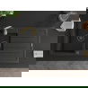 Mexen Andres 1.5-compartment granite sink with a drip tray and kitchen mixer tap Telma, Black/Gold - 6515-75-670200-50-B