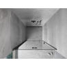 Mexen Mist-F foldable shower door left 115 cm, transparent, brushed gun gray - 8A6-115-000-66-00-L