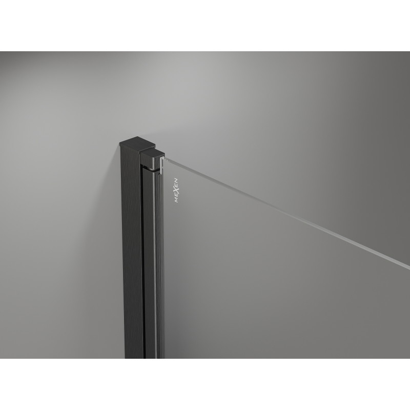 Mexen Mist-F folding shower door right 65 cm, transparent, gun gray brushed - 8A6-065-000-66-00-P