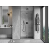 Mexen Mist-F folding shower door right 70 cm, transparent, gun gray brushed - 8A6-070-000-66-00-P