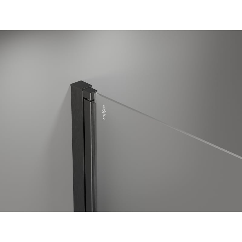 Mexen Mist-F folding shower door right 80 cm, transparent, gun gray brushed - 8A6-080-000-66-00-P