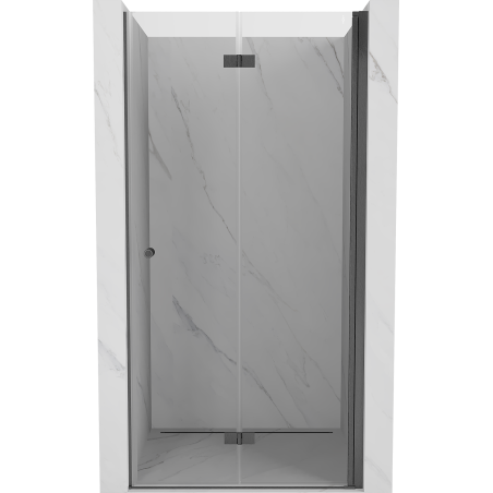 Mexen Mist-F folding shower door right 105 cm, transparent, gun gray brushed - 8A6-105-000-66-00-P