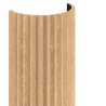 Mexen Ovalo 01 grooved flexible wall slats 280 x 36 cm, technical veneer, Bleached Oak - S130-280-01-040