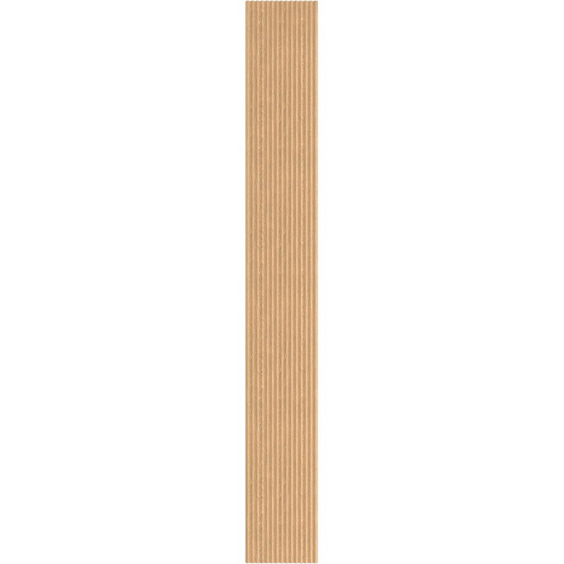 Mexen Ovalo 01 grooved flexible wall slats 280 x 36 cm, technical veneer, Bleached Oak - S130-280-01-040