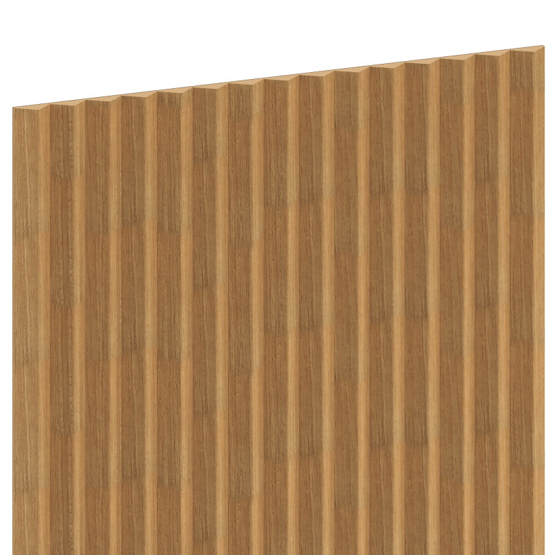 Mexen Ovalo 01 grooved flexible wall slats 280 x 36 cm, technical veneer, Classic Oak - S130-280-01-041