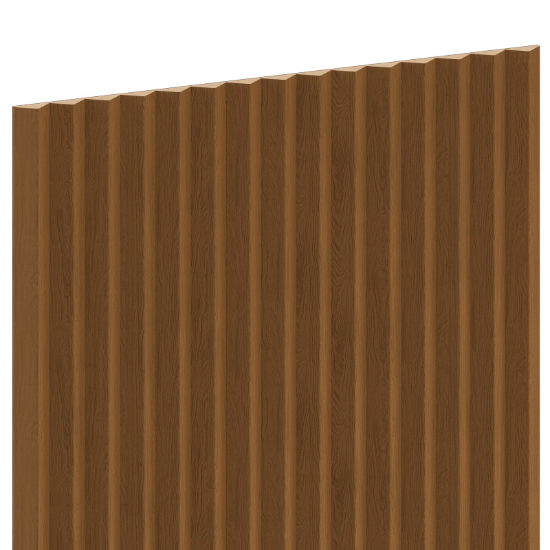 Mexen Ovalo 01 flexible grooved wall slats 280 x 36 cm, technical veneer, Natural Oak - S130-280-01-042