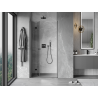 Mexen Mist-F folding shower door left 65 cm, transparent, gun metal - 8A6-065-000-95-00-L