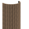 Mexen Ovalo 01 grooved flexible wall slats 280 x 36 cm, technical veneer, Dark Walnut - S130-280-01-044