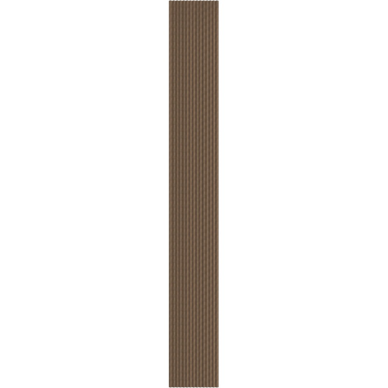 Mexen Ovalo 01 grooved flexible wall slats 280 x 36 cm, technical veneer, Dark Walnut - S130-280-01-044