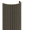 Mexen Ovalo 01 flexible grooved wall slats 280 x 36 cm, technical veneer, Mocca Oak - S130-280-01-045