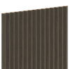 Mexen Ovalo 01 flexible grooved wall slats 280 x 36 cm, technical veneer, Mocca Oak - S130-280-01-045