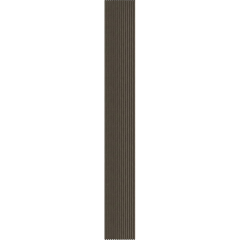 Mexen Ovalo 01 flexible grooved wall slats 280 x 36 cm, technical veneer, Mocca Oak - S130-280-01-045