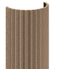 Mexen Ovalo 01 flexible grooved wall slats 280 x 36 cm, technical veneer, Light Walnut - S130-280-01-047