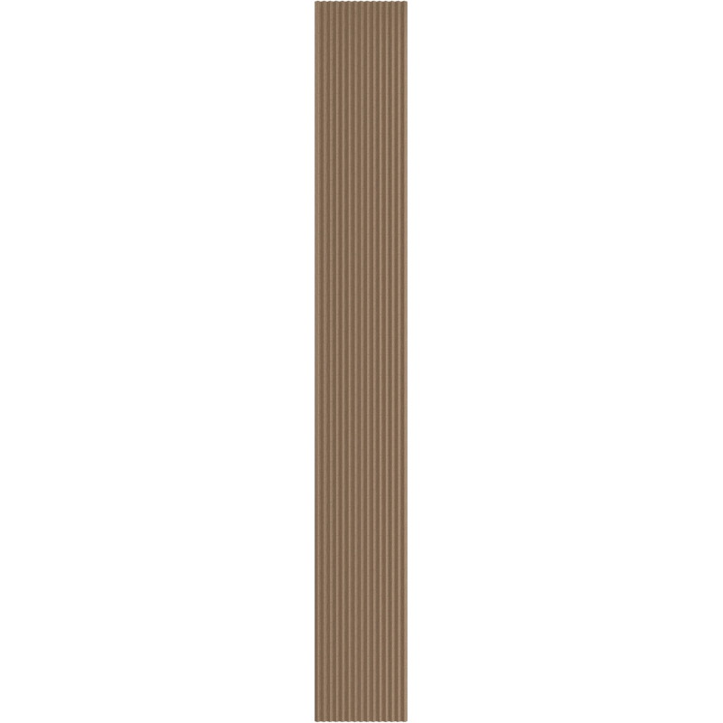 Mexen Ovalo 01 flexible grooved wall slats 280 x 36 cm, technical veneer, Light Walnut - S130-280-01-047