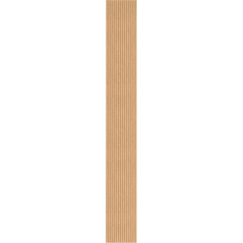 Mexen Ovalo 02 flexible grooved wall slats 280 x 36 cm, technical veneer, Bleached Oak - S130-280-02-040