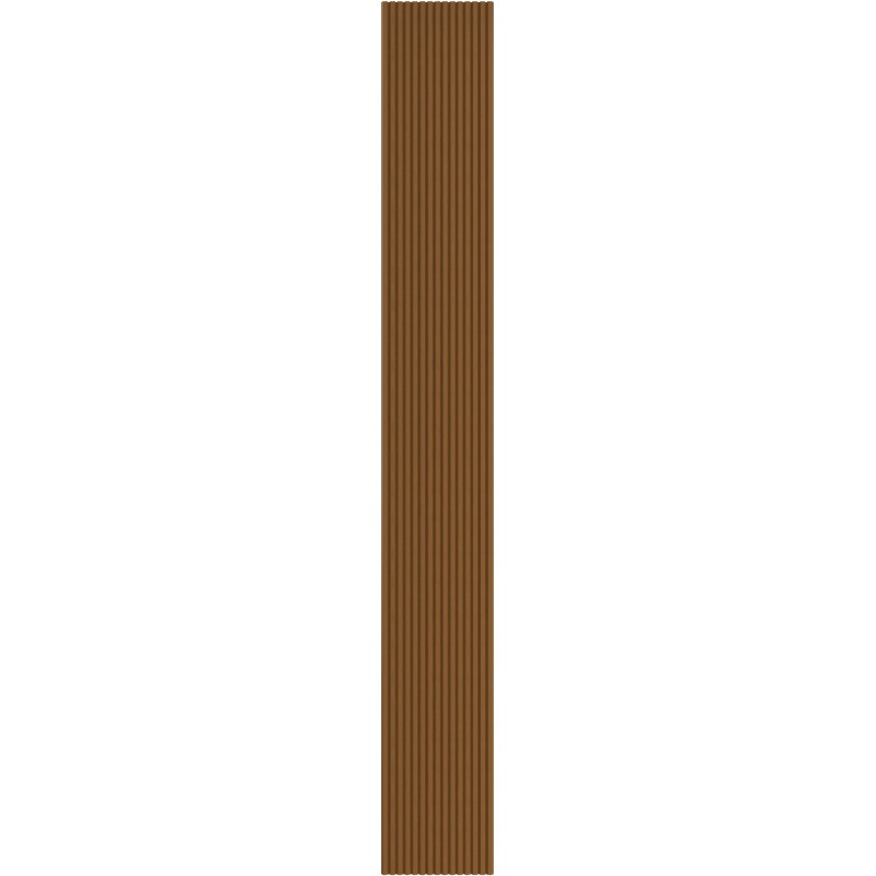 Mexen Ovalo 02 flexible grooved wall slats 280 x 36 cm, technical veneer, Natural Oak - S130-280-02-042