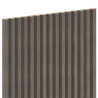 Mexen Ovalo 02 ribbed flexible wall slats 280 x 36 cm, technical veneer, Gray Oak - S130-280-02-043