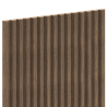 Mexen Ovalo 02 flexible grooved wall slats 280 x 36 cm, technical veneer, Dark Walnut - S130-280-02-044