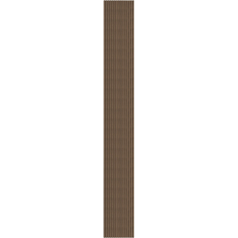 Mexen Ovalo 02 flexible grooved wall slats 280 x 36 cm, technical veneer, Dark Walnut - S130-280-02-044