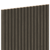 Mexen Ovalo 02 grooved flexible wall slats 280 x 36 cm, technical veneer, Mocca Oak - S130-280-02-045