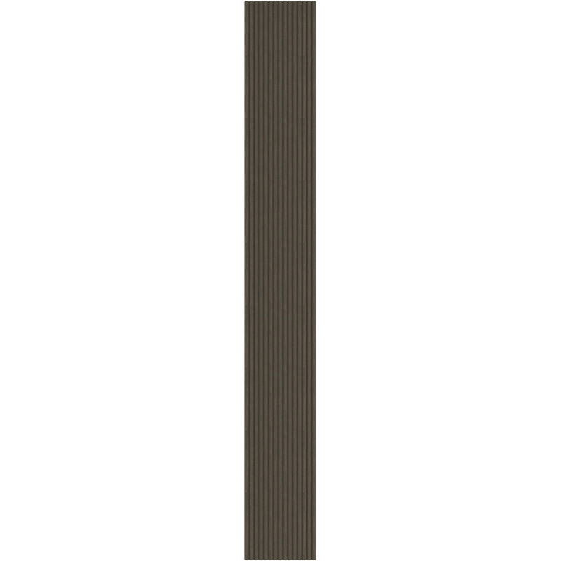 Mexen Ovalo 02 grooved flexible wall slats 280 x 36 cm, technical veneer, Mocca Oak - S130-280-02-045