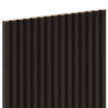 Mexen Ovalo 02 grooved flexible wall slats 280 x 36 cm, technical veneer, Black Oak - S130-280-02-046