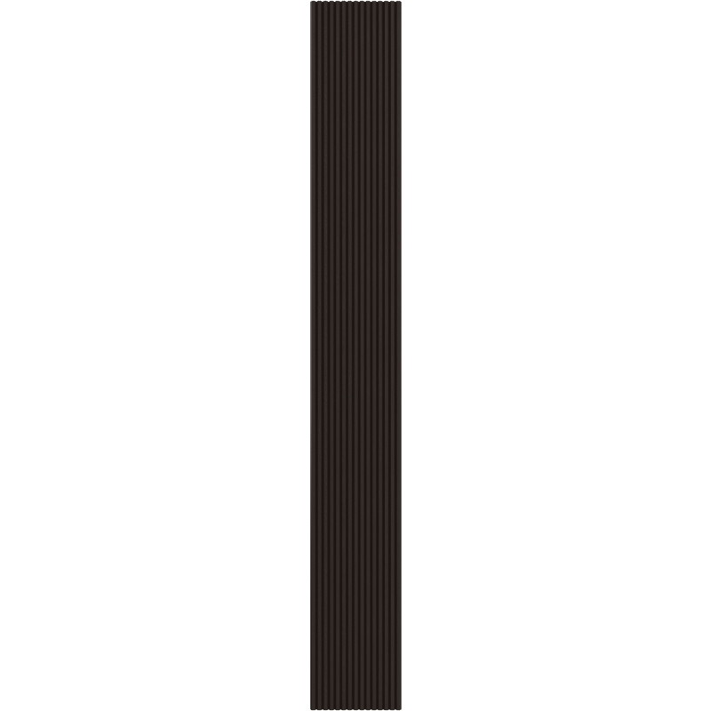 Mexen Ovalo 02 grooved flexible wall slats 280 x 36 cm, technical veneer, Black Oak - S130-280-02-046