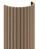 Mexen Ovalo 02 flexible grooved wall slats 280 x 36 cm, technical veneer, Light Walnut - S130-280-02-047