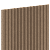 Mexen Ovalo 02 flexible grooved wall slats 280 x 36 cm, technical veneer, Light Walnut - S130-280-02-047