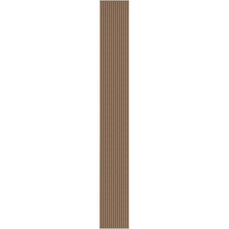 Mexen Ovalo 02 flexible grooved wall slats 280 x 36 cm, technical veneer, Light Walnut - S130-280-02-047