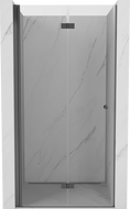Mexen Mist-F left folding shower door 105 cm, transparent, gun metal - 8A6-105-000-95-00-L