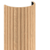 Mexen Ovalo 03 Flexible Grooved Wall Slats 280 x 36 cm, Technical Veneer, Bleached Oak - S130-280-03-040