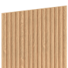 Mexen Ovalo 03 Flexible Grooved Wall Slats 280 x 36 cm, Technical Veneer, Bleached Oak - S130-280-03-040
