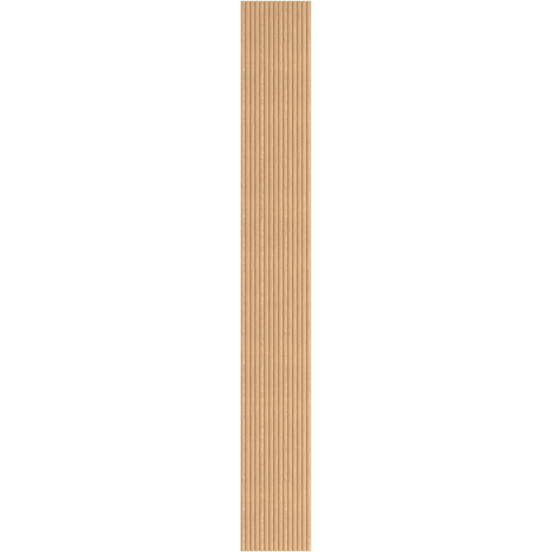 Mexen Ovalo 03 Flexible Grooved Wall Slats 280 x 36 cm, Technical Veneer, Bleached Oak - S130-280-03-040