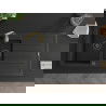 Mexen Andres 1.5-compartment granite sink with a drip tray and kitchen mixer tap Telma, Black - 6515-77-670200-50-B