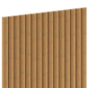 Mexen Ovalo 03 grooved flexible wall slats 280 x 36 cm, technical veneer, Classic Oak - S130-280-03-041