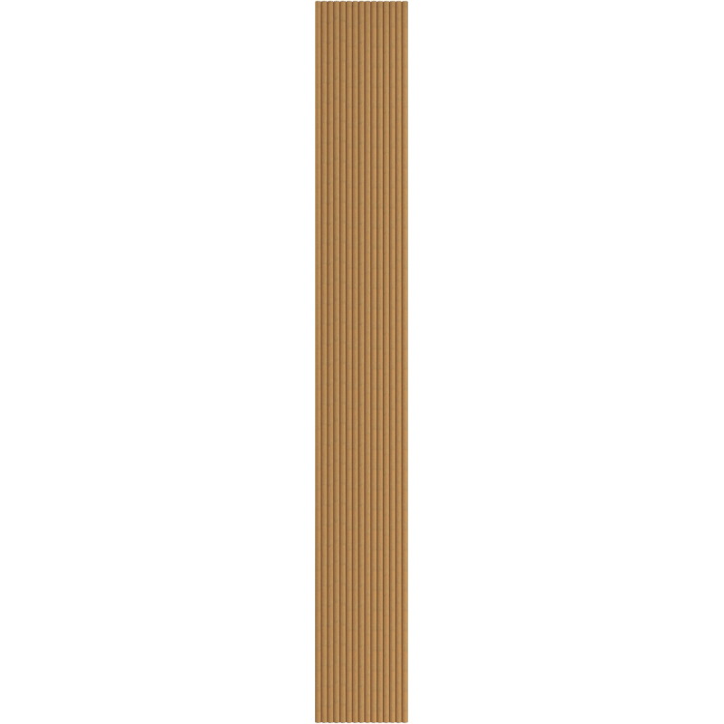 Mexen Ovalo 03 grooved flexible wall slats 280 x 36 cm, technical veneer, Classic Oak - S130-280-03-041