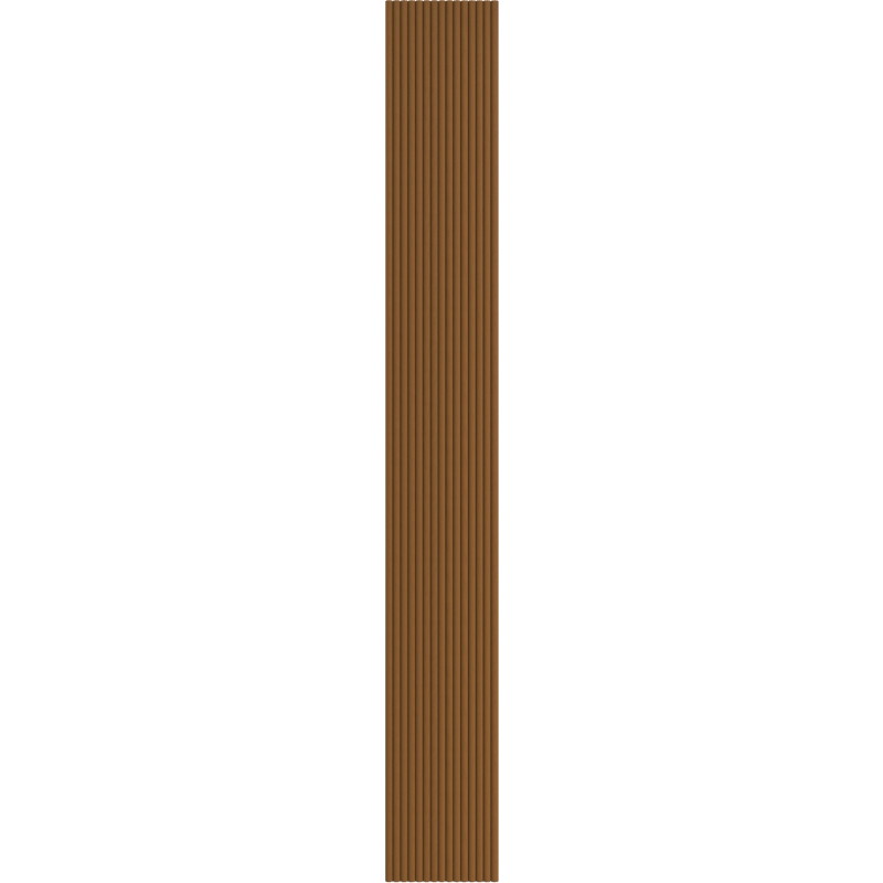 Mexen Ovalo 03 flexible grooved wall slats 280 x 36 cm, technical veneer, Natural Oak - S130-280-03-042