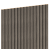 Mexen Ovalo 03 flexible ribbed wall slats 280 x 36 cm, technical veneer, Gray Oak - S130-280-03-043