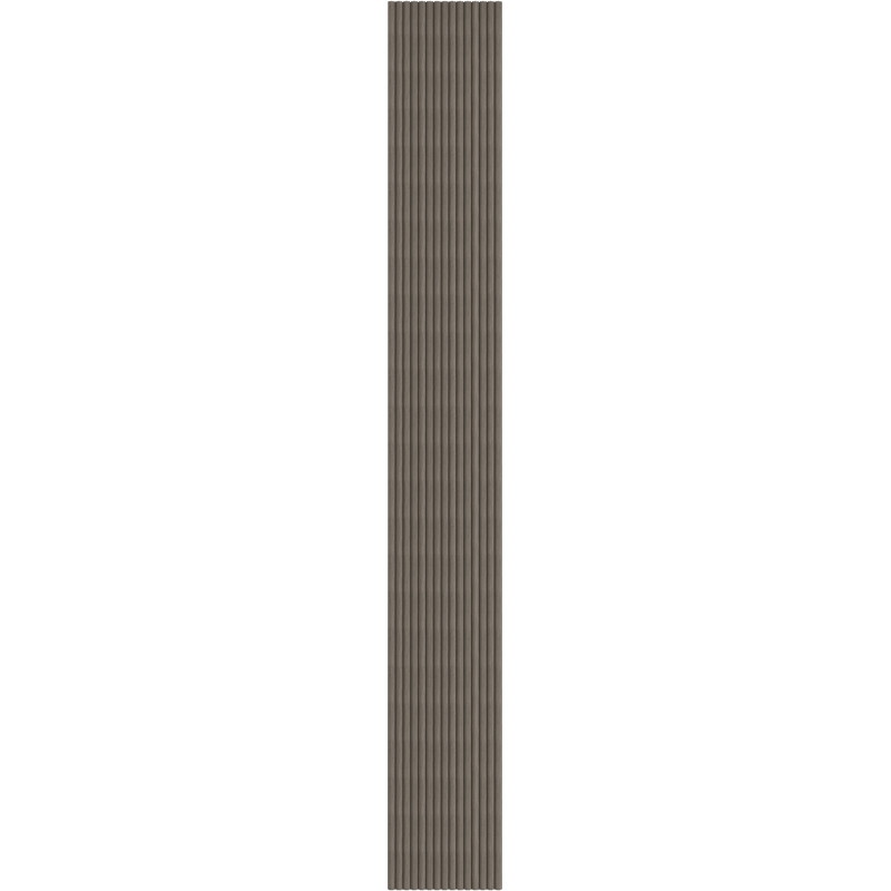 Mexen Ovalo 03 flexible ribbed wall slats 280 x 36 cm, technical veneer, Gray Oak - S130-280-03-043