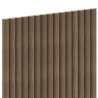 Mexen Ovalo 03 flexible grooved wall slats 280 x 36 cm, technical veneer, Dark Walnut - S130-280-03-044