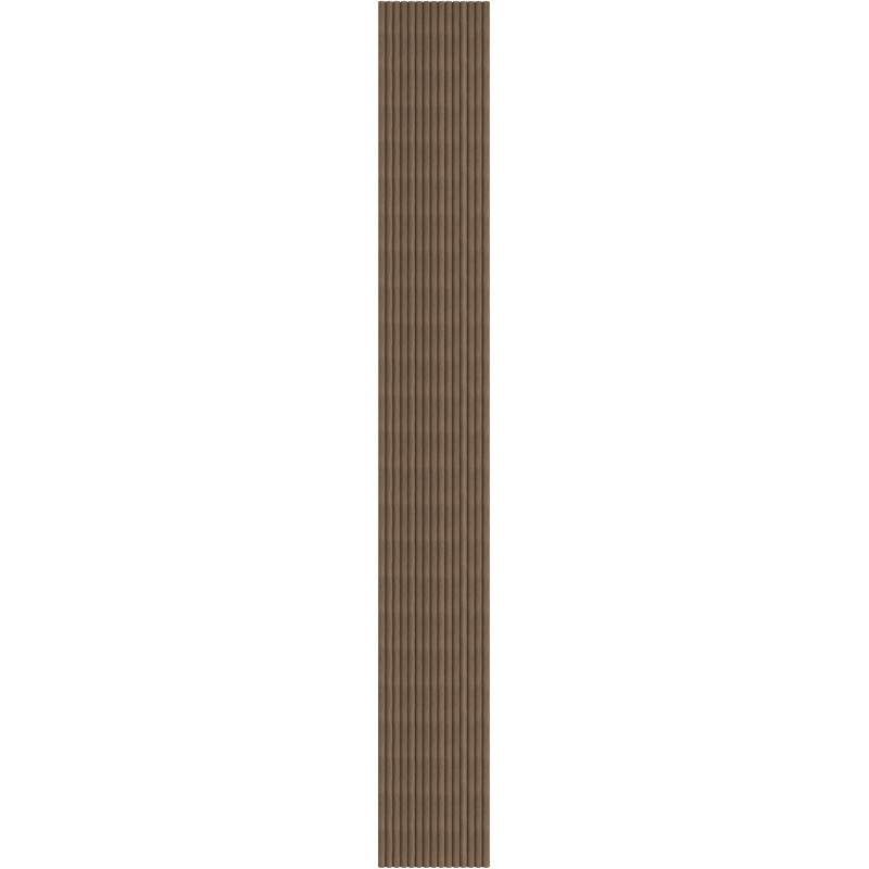 Mexen Ovalo 03 flexible grooved wall slats 280 x 36 cm, technical veneer, Dark Walnut - S130-280-03-044