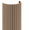 Mexen Ovalo 03 Flexible Grooved Wall Slats 280 x 36 cm, Technical Veneer, Light Walnut - S130-280-03-047