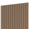 Mexen Ovalo 03 Flexible Grooved Wall Slats 280 x 36 cm, Technical Veneer, Light Walnut - S130-280-03-047