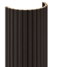 Mexen Ovalo 03 flexible grooved wall slats 280 x 36 cm, technical veneer, Black Oak - S130-280-03-046