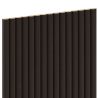 Mexen Ovalo 03 flexible grooved wall slats 280 x 36 cm, technical veneer, Black Oak - S130-280-03-046